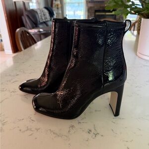 Rag & Bone Elegant Black Patent Ankle Boots Size 9